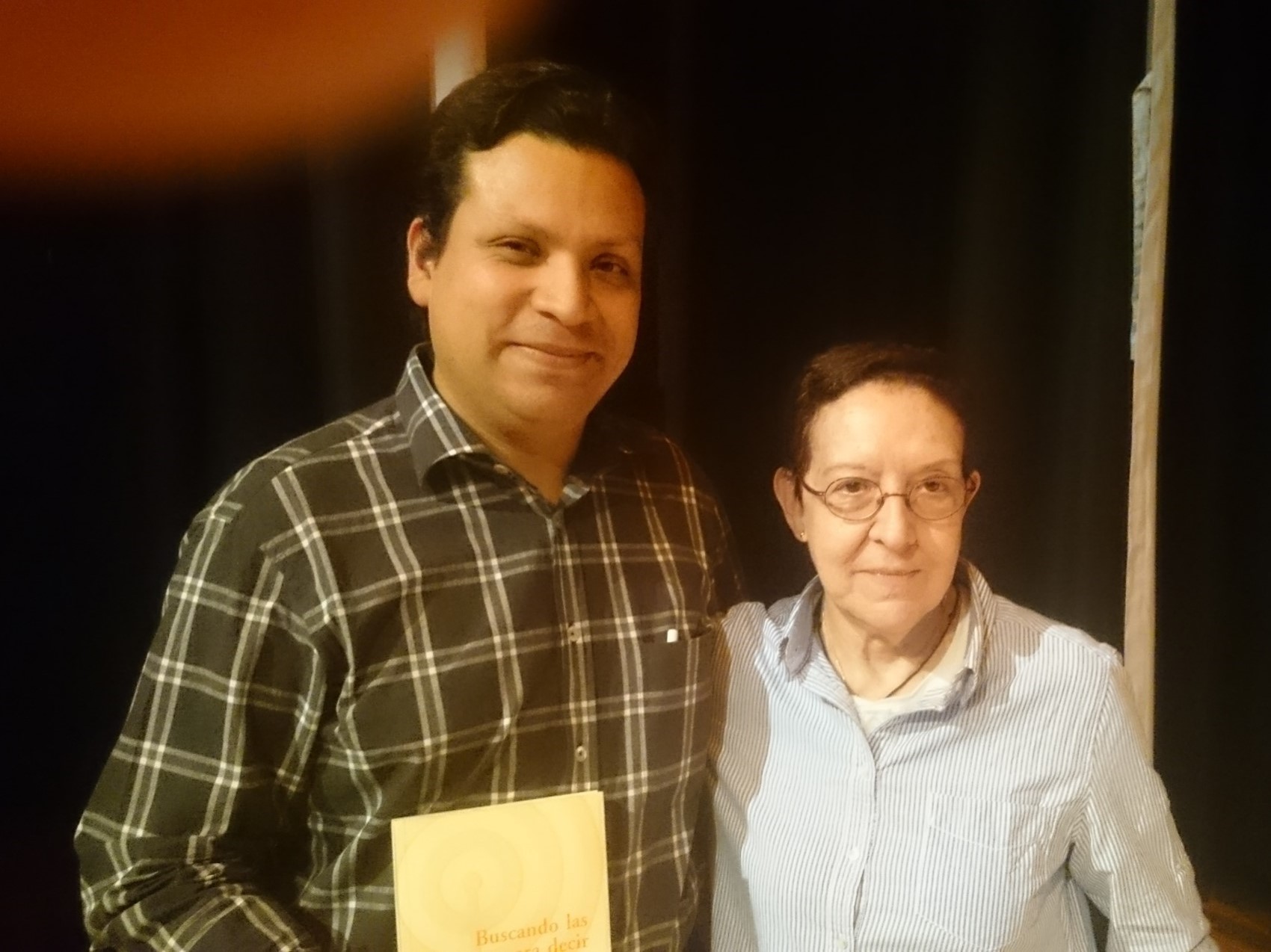 Carlos Esteve con Carmen Vázquez